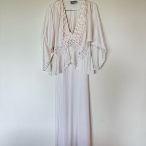 Lily of France Cream V-Neck Blouse + Dress